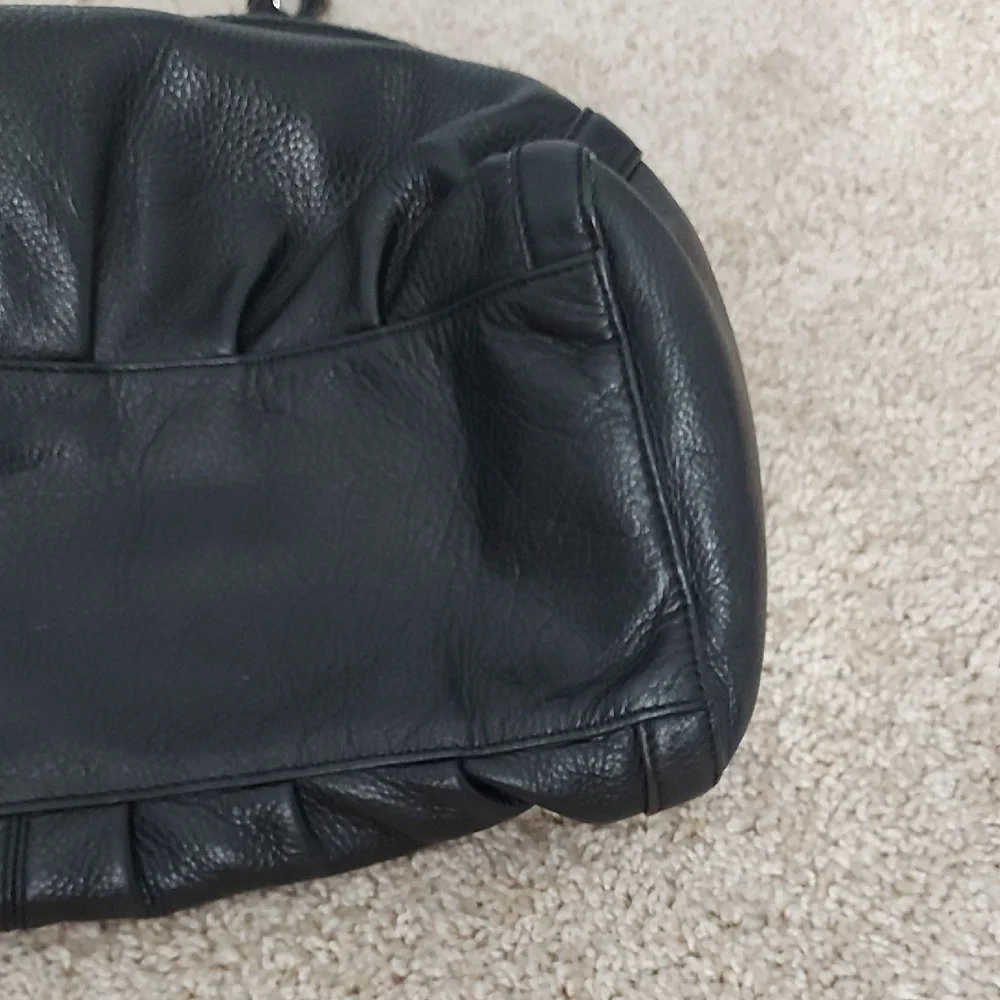 Leather Tote Satchel Shoulder Bag Large Multi Compartment Soft Leather